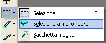 strumento seleziona a mano libera