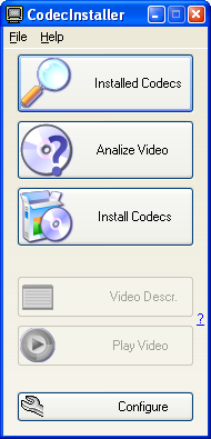CodecInstaller Screenshot